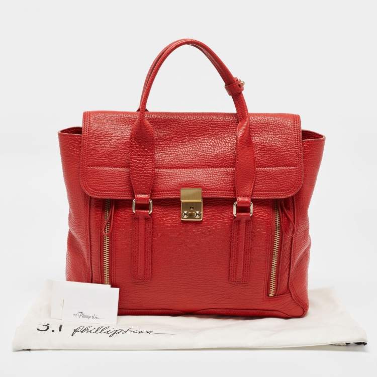 Pre Owned 3.1 Phillip Lim Red Leather Large Pashli Satchel