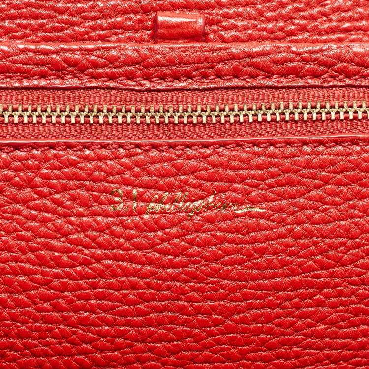 Pre Owned 3.1 Phillip Lim Red Leather Large Pashli Satchel