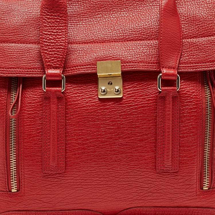 Pre Owned 3.1 Phillip Lim Red Leather Large Pashli Satchel