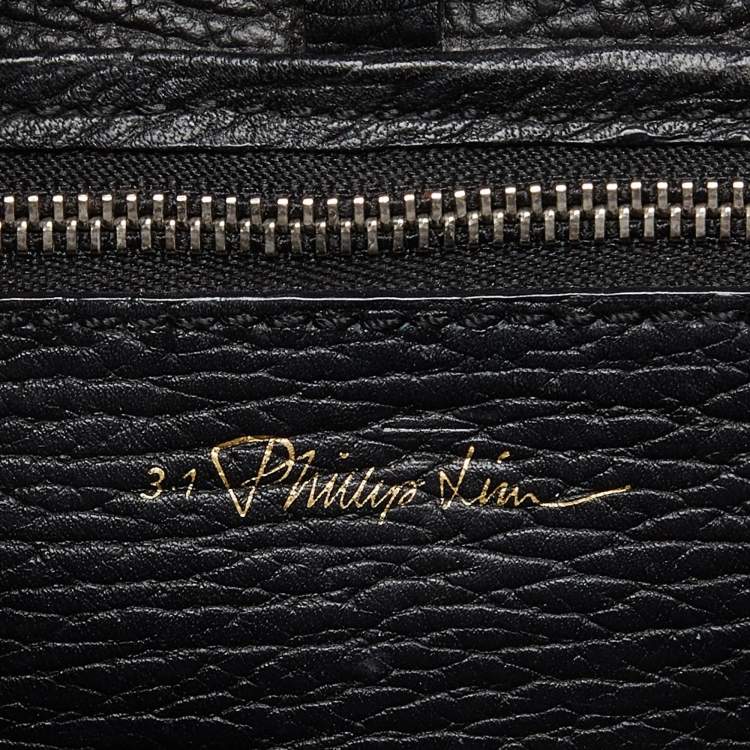 Pre Owned 3.1 Phillip Lim Black/Beige Leather Mini Pashli Satchel