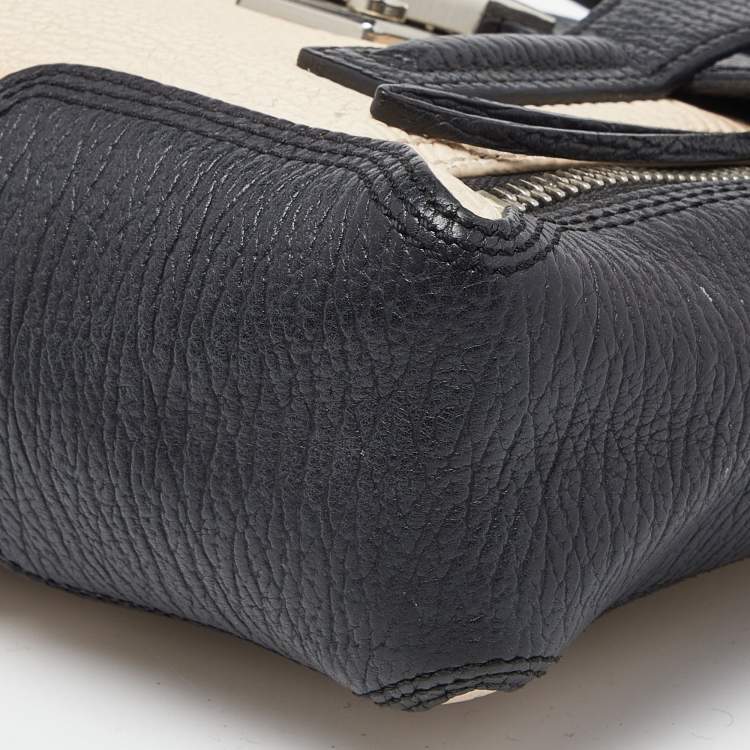 Pre Owned 3.1 Phillip Lim Black/Beige Leather Mini Pashli Satchel