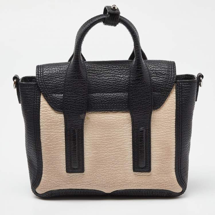 Pre Owned 3.1 Phillip Lim Black/Beige Leather Mini Pashli Satchel