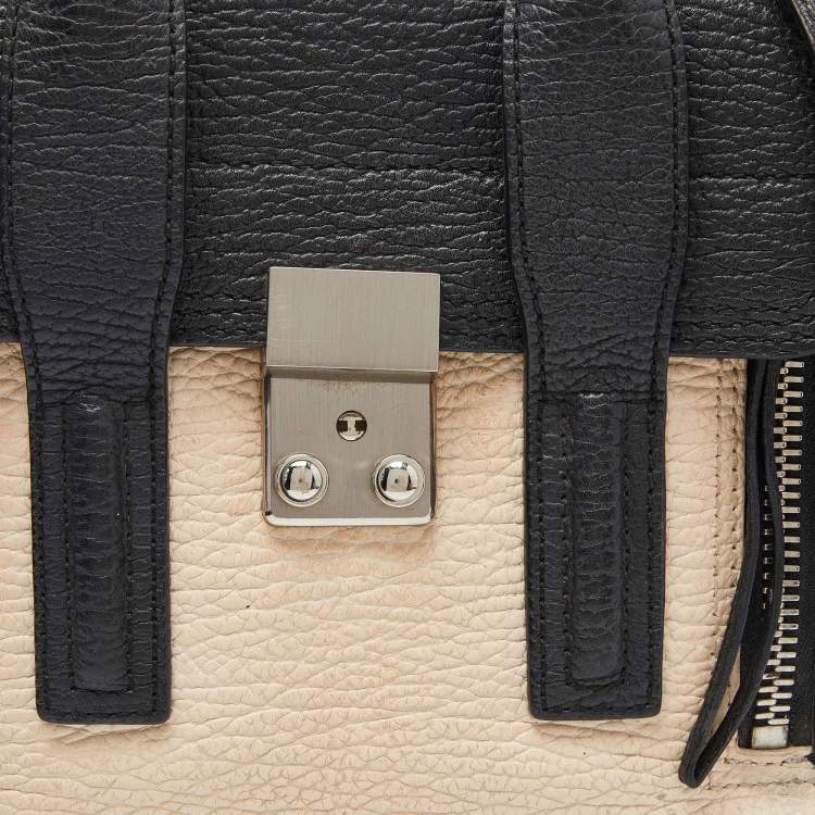 Pre Owned 3.1 Phillip Lim Black/Beige Leather Mini Pashli Satchel
