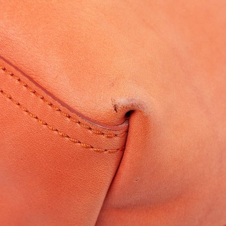 Pre Owned 3.1 Phillip Lim Orange Leather Fold Over Tote
