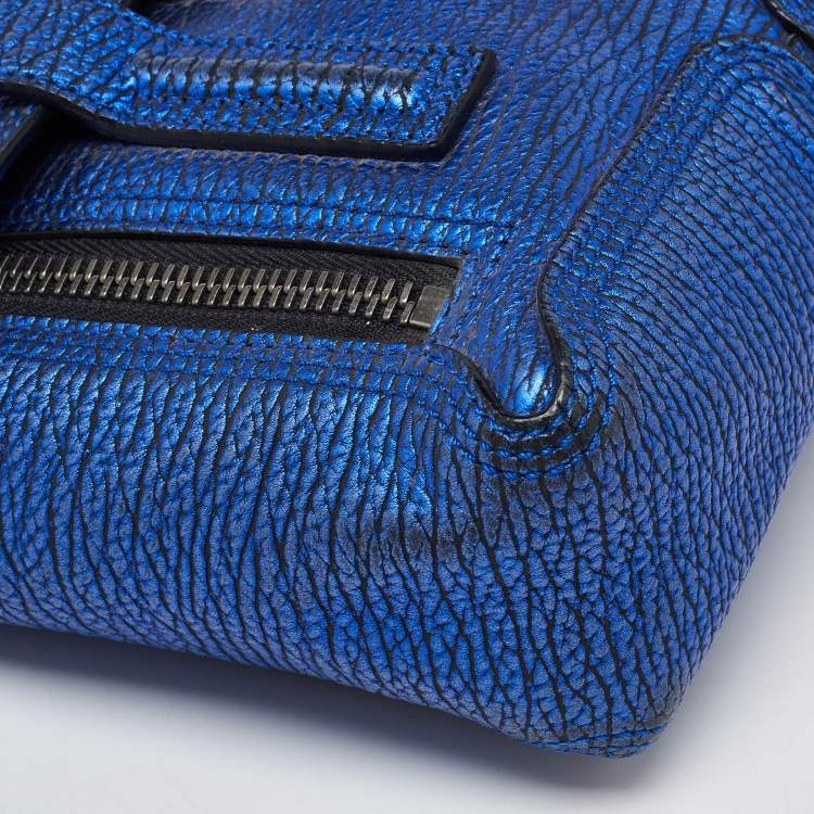 Pre Owned 3.1 Phillip Lim Blue Leather Mini Pashli Satchel