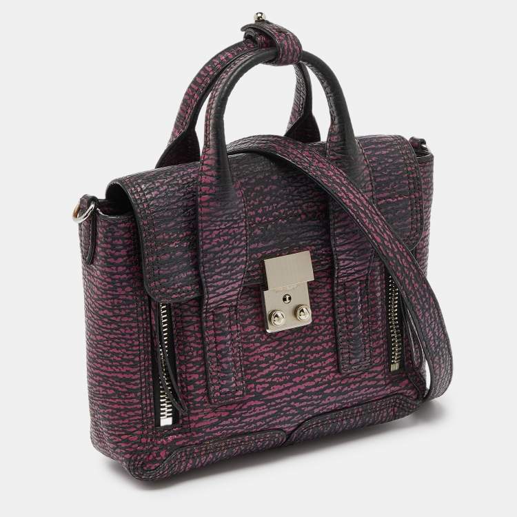 Pre Owned 3.1 Phillip Lim Purple Leather Mini Pashli Satchel