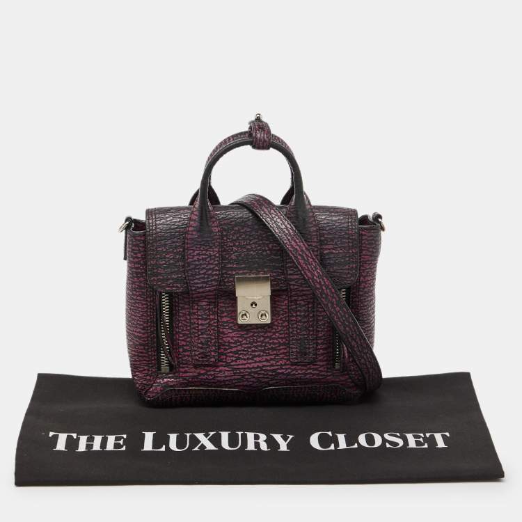 Pre Owned 3.1 Phillip Lim Purple Leather Mini Pashli Satchel