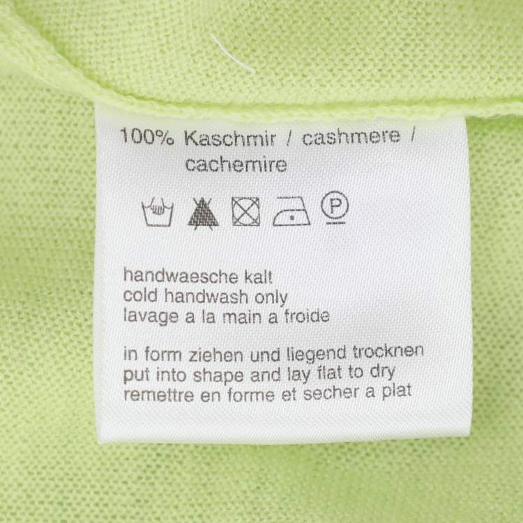 Pre Owned Basler Green Stretch Knit Long Sleeve Shirt XL