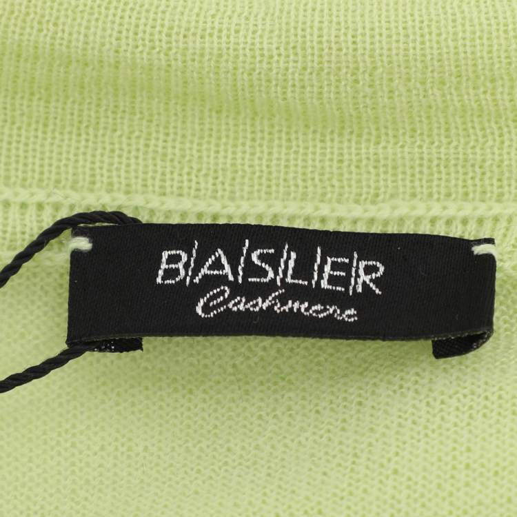 Pre Owned Basler Green Stretch Knit Long Sleeve Shirt XL