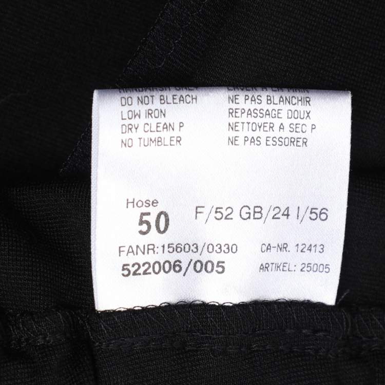 Pre Owned Basler Black Jersey Trousers XXL