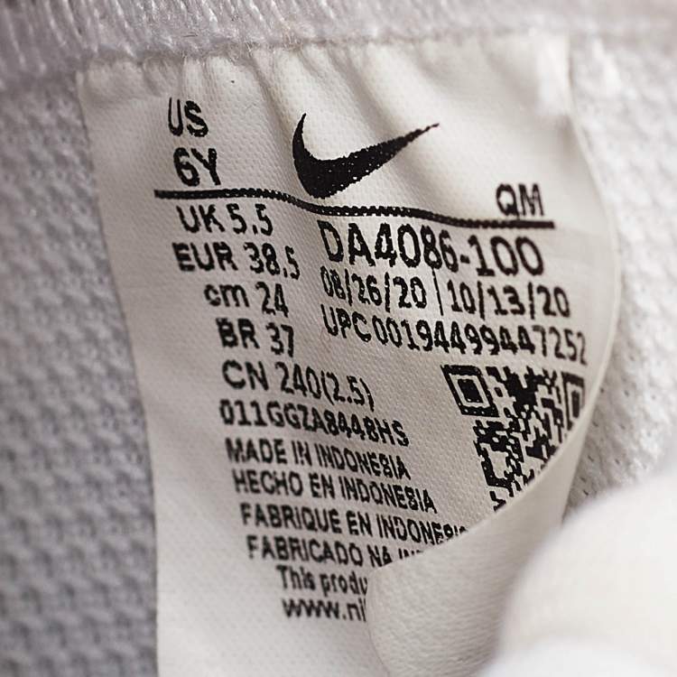 Pre Owned Nike White Leather BLazer High Top Sneakers Size 38.5