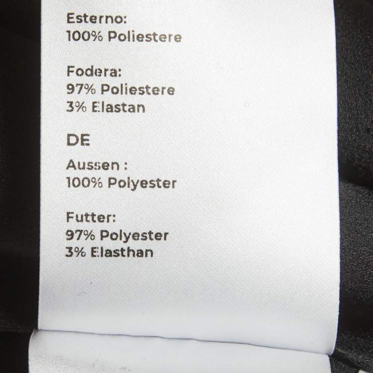 Pre Owned 8 by Yoox Black Tweed Feather Trim Blazer and Mini Skirt Suit S