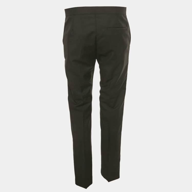 Pre Owned Acne Studios Black Wool Formal Trousers S