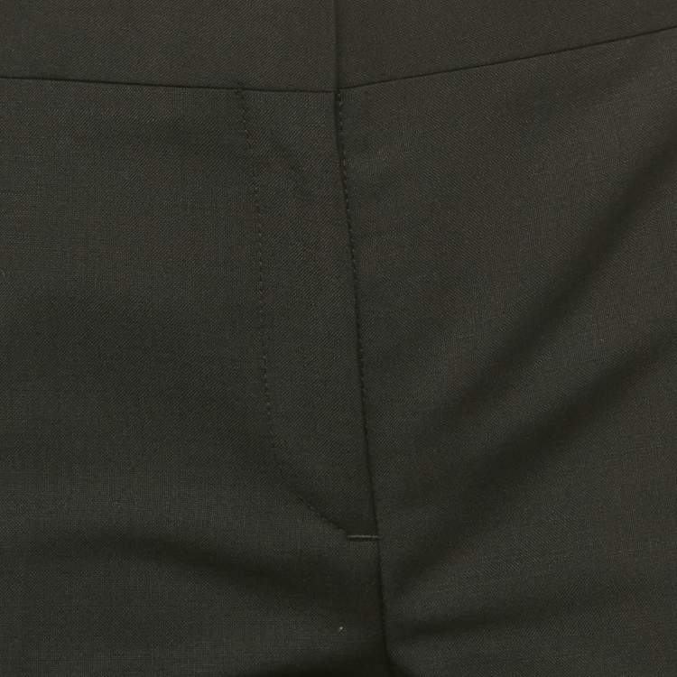 Pre Owned Acne Studios Black Wool Formal Trousers S