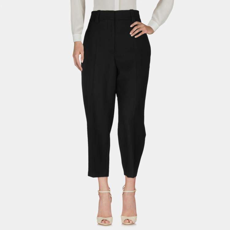 Pre Owned Acne Studios Black Wool Regular Fit Pants XL (EU 42)