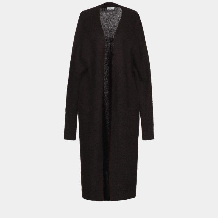 Pre Owned Acne Studios Brown Wool-Blend Cardigan XS