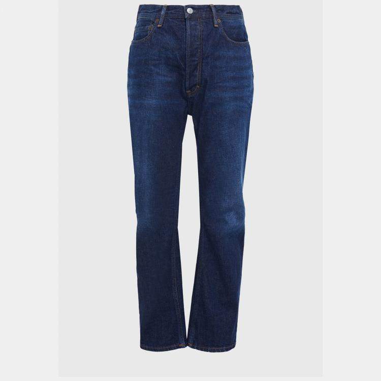 Pre Owned Acne Studios Cotton Straight Leg Jeans 27W-32L