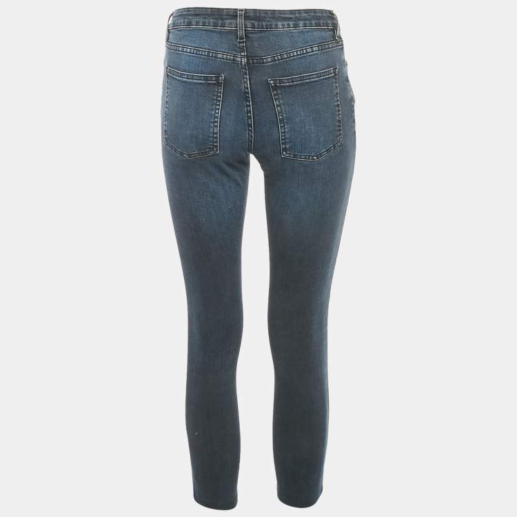 Pre Owned Acne Studios Blue Faded Denim Skin 5 Deep Jeans S Waist 26" 