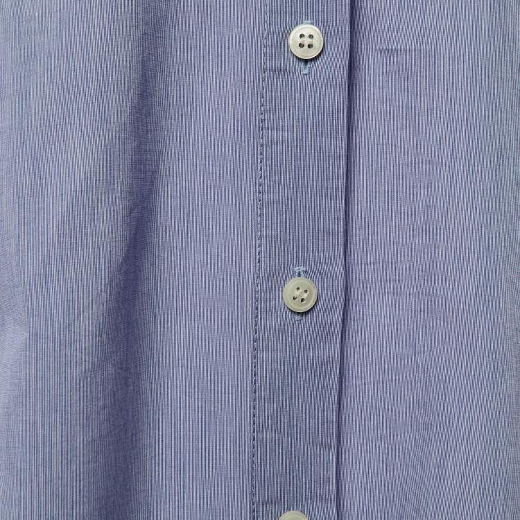Pre Owned Acne Studios Blue Cotton Button Front Long Shirt Dress XS