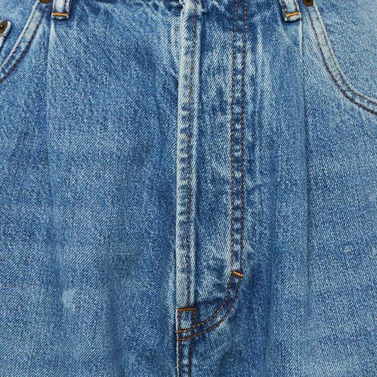 مملوكة مسبقًا Acne Studios Bla Konst Blue Denim Baggy Fit Jeans XXS/Waist 27"