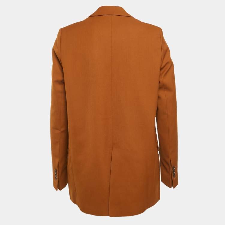 مملوكة مسبقًا Acne Studios Brown Wool-Blend Double Breasted Blazer M