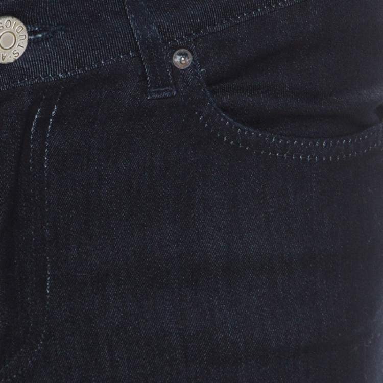 Pre Owned Acne Studios Blue Dark Wash Denim Kin 5 Candy Skinny Jeans S