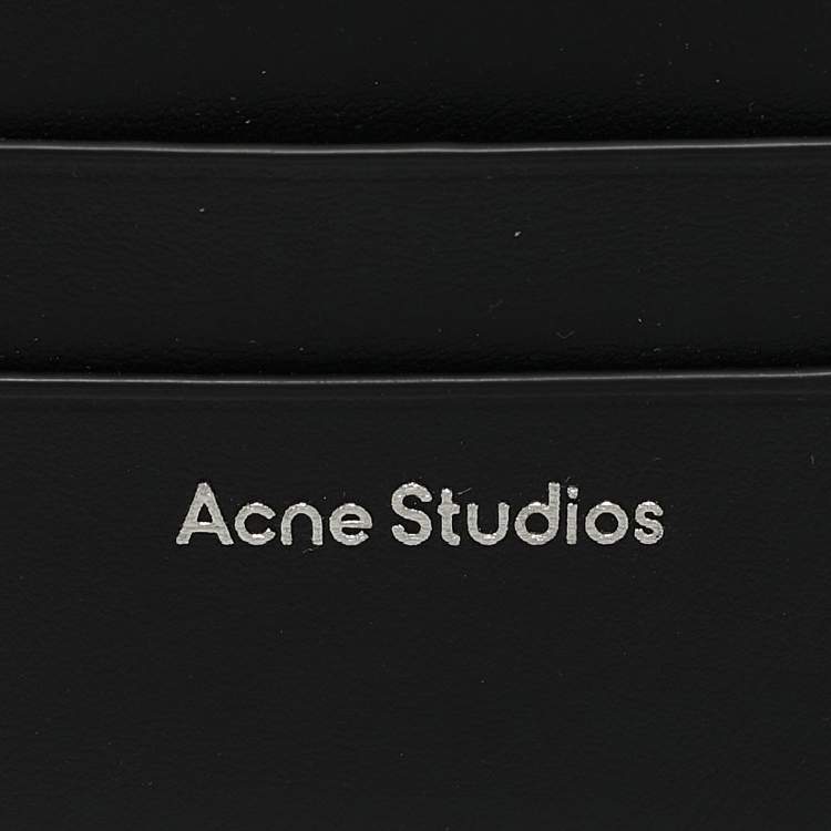 Pre Owned Acne Studios Black Leather Card Holder