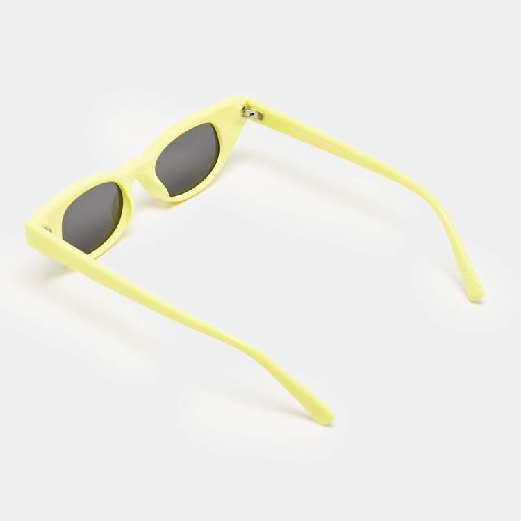 مملوكة مسبقًا Adam Selman x Le Specs Yellow/Black The Breaker Oval Sunglasses