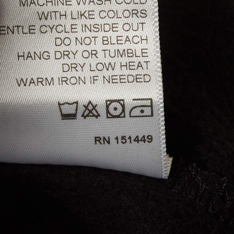 Pre Owned Adaptation Black Printed Cotton Knit Sweatpants M