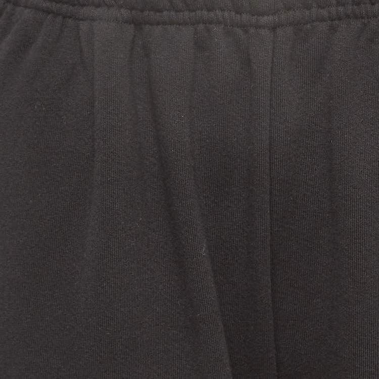 Pre Owned Adaptation Black Printed Cotton Knit Sweatpants M