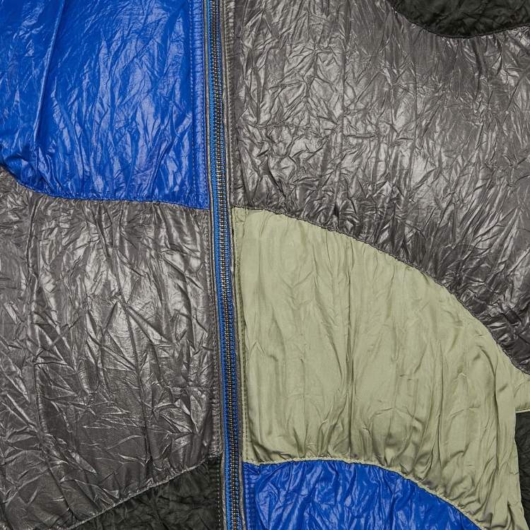 Pre Owned Ader Error Multicolor Synthetic Colour-Block Aren Down Gilet L