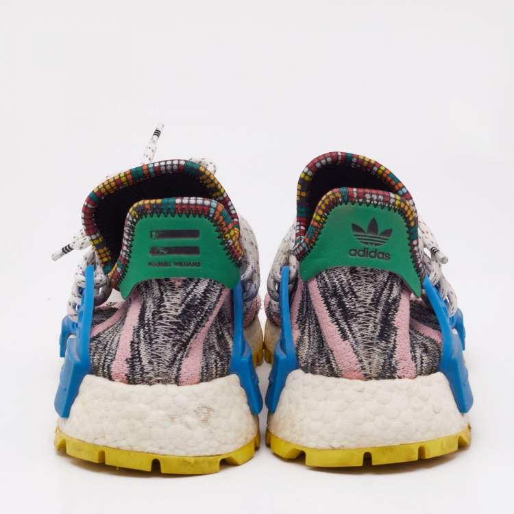 Pre Owned Adidas By Raf Simons Multicolor Knit Fabric Mother L4ND Sneakers Size 37.5