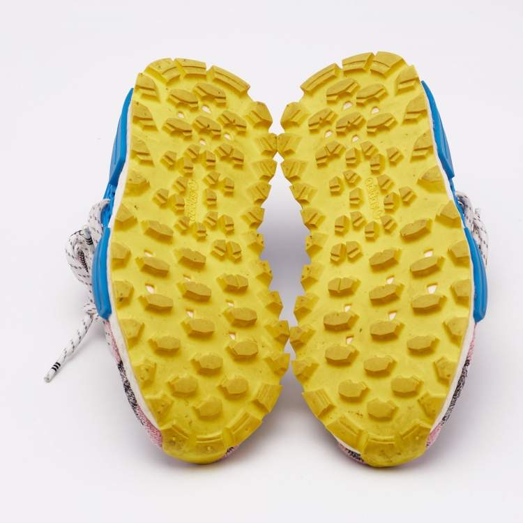 Pre Owned Adidas By Raf Simons Multicolor Knit Fabric Mother L4ND Sneakers Size 37.5