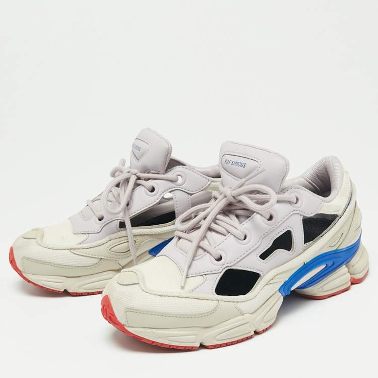 Adidas By Raf Simons Leather And Mesh Ozweego Sneakers Size 39 1/3 Adidas By Simons | TLC