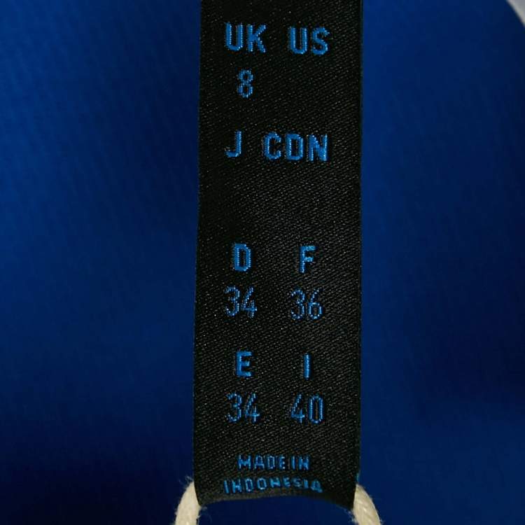 Pre Owned Adidas Blue Knit Tight Fit Mid Rise Trackpants S