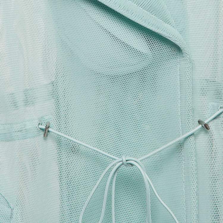 Pre Owned Adidas X Ivy Park Green Mesh Trench Coat S