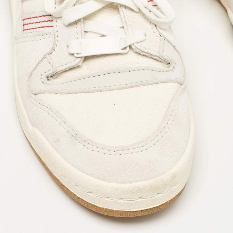 Pre Owned Adidas x Arwa Al Banawi Multicolor Canvas and Suede Forum 84 Low Sneakers Size 38 2/3
