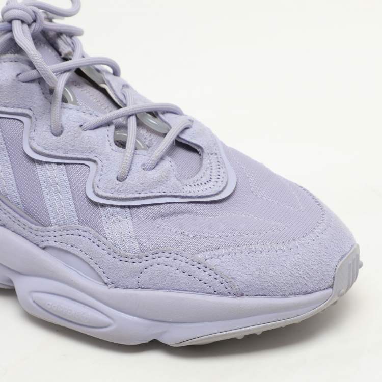 Pre Owned Adidas Dust Purple Mesh Ozweego Low Top Sneakers Size 38