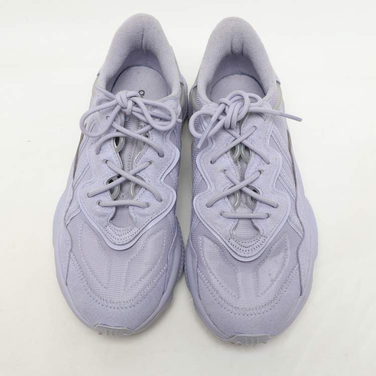 Pre Owned Adidas Dust Purple Mesh Ozweego Low Top Sneakers Size 38
