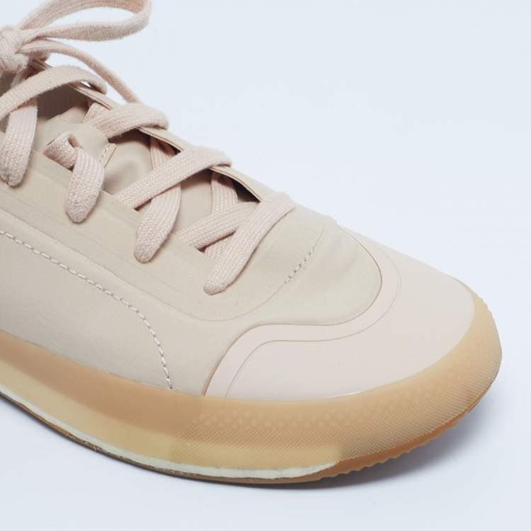 Pre Owned Adidas By Stella McCartney Pink Neoprene Treino Sneakers Size 39 1/3