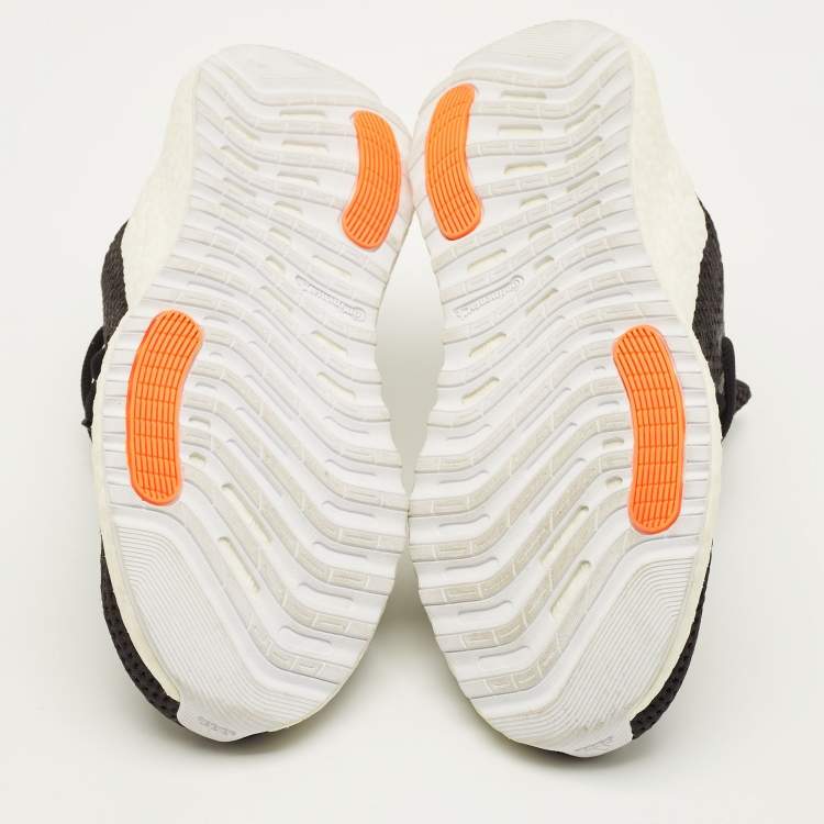 Pre Owned Adidas Parley Alphaboost Size 40 Black Mesh Lace Up Sneakers