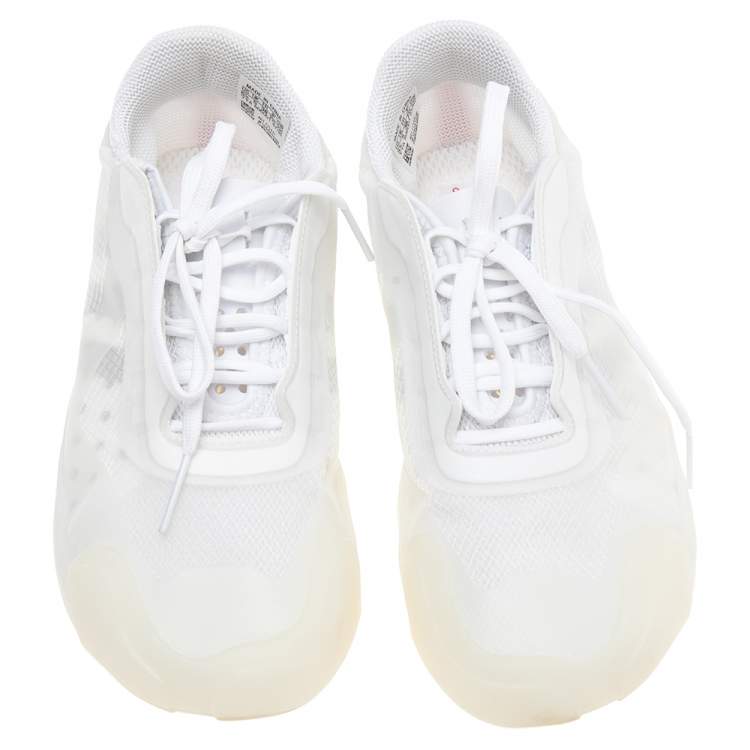 Pre Owned Adidas x Prada White Mesh A+P Luna Sneakers Size 38