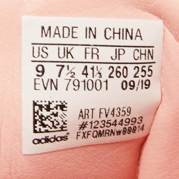 Pre Owned Adidas Pink Patent Leather and Glitter Magmur Runner Sneakers Size 41 1/3