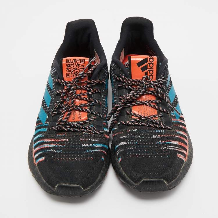 Pre Owned Adidas x Missoni Tricolor Knit Fabric Pulseboost Low Top Sneakers Size 38 2/3