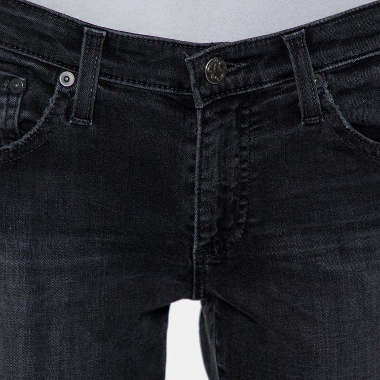 Pre Owned Adriano Goldschmied Dark Grey Denim Distressed Skinny Ankle Length Jeans M