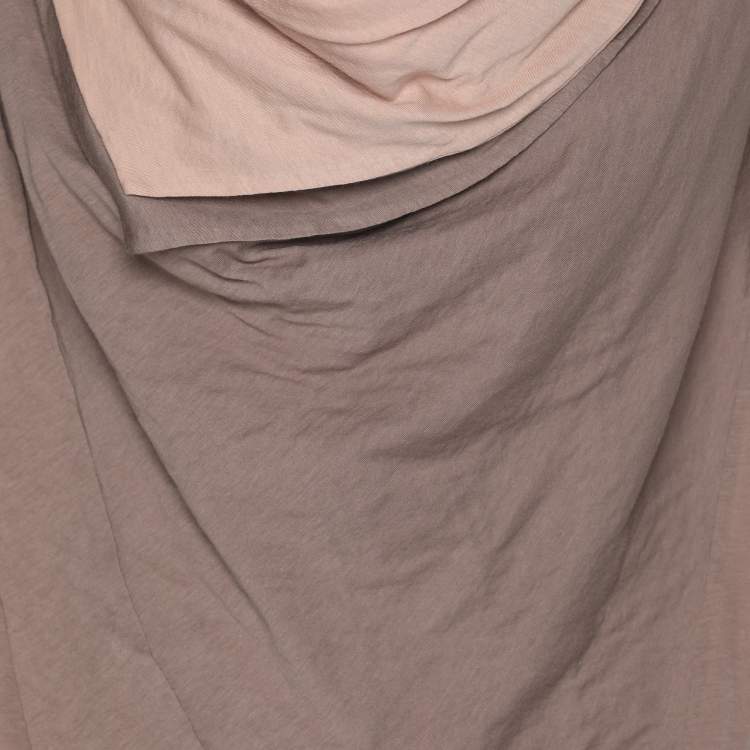 Pre Owned Agnona Beige Cotton Sleeveless Tops Set L