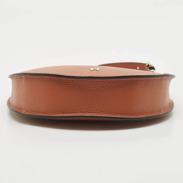 Pre Owned Aigner Brown Leather Delia Hobo