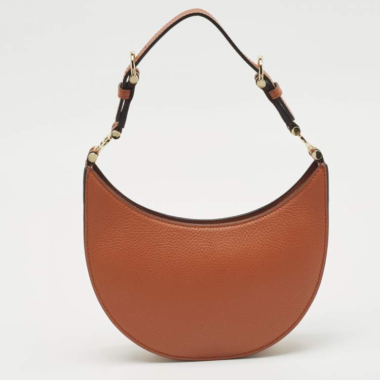 Pre Owned Aigner Brown Leather Delia Hobo