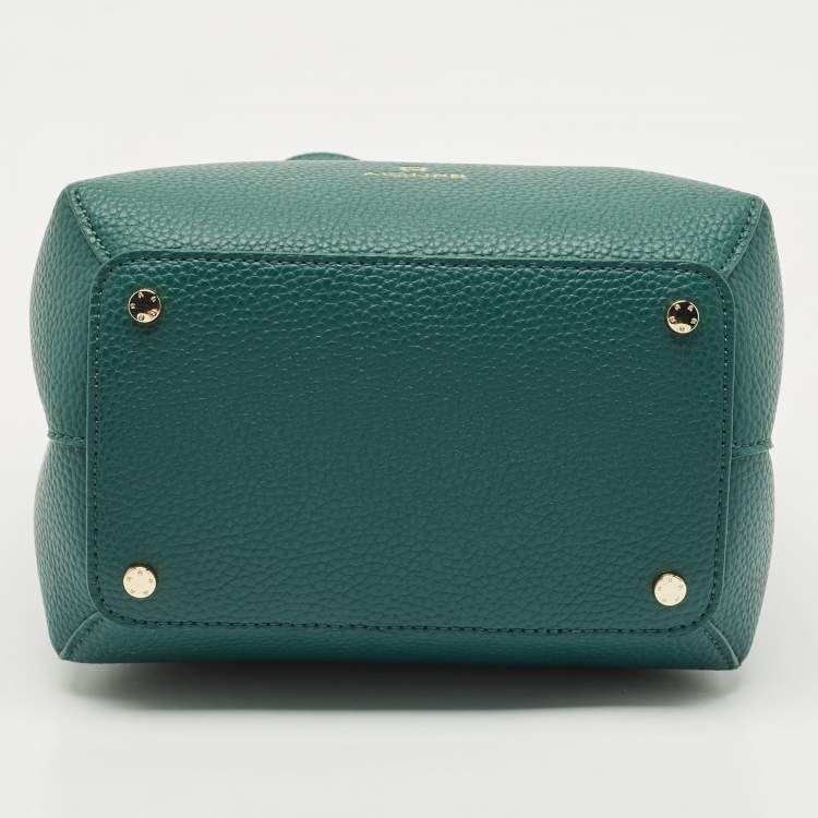 Pre Owned Aigner Forest Green Leather Leonie Hobo