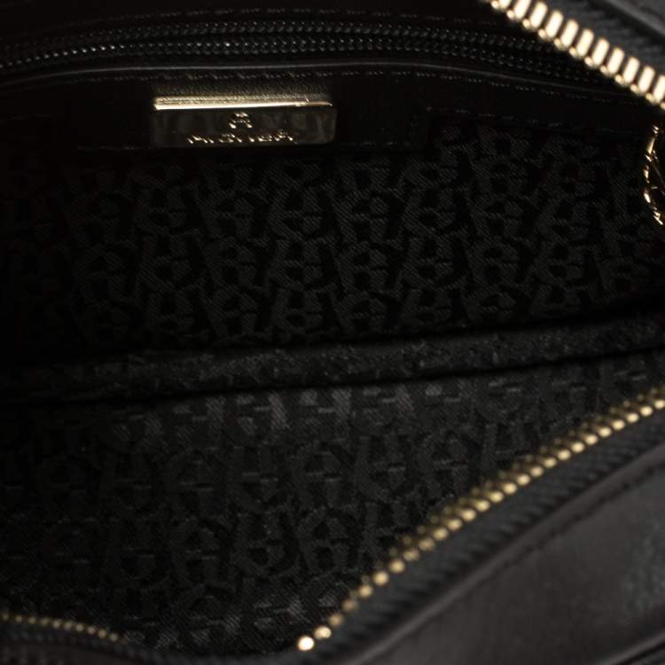Pre Owned Aigner Black Quilted Leather Garda Belt Bag